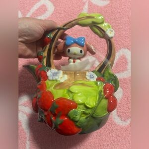 My melody Blue Sky Ceramic Base with Red and Green Accents